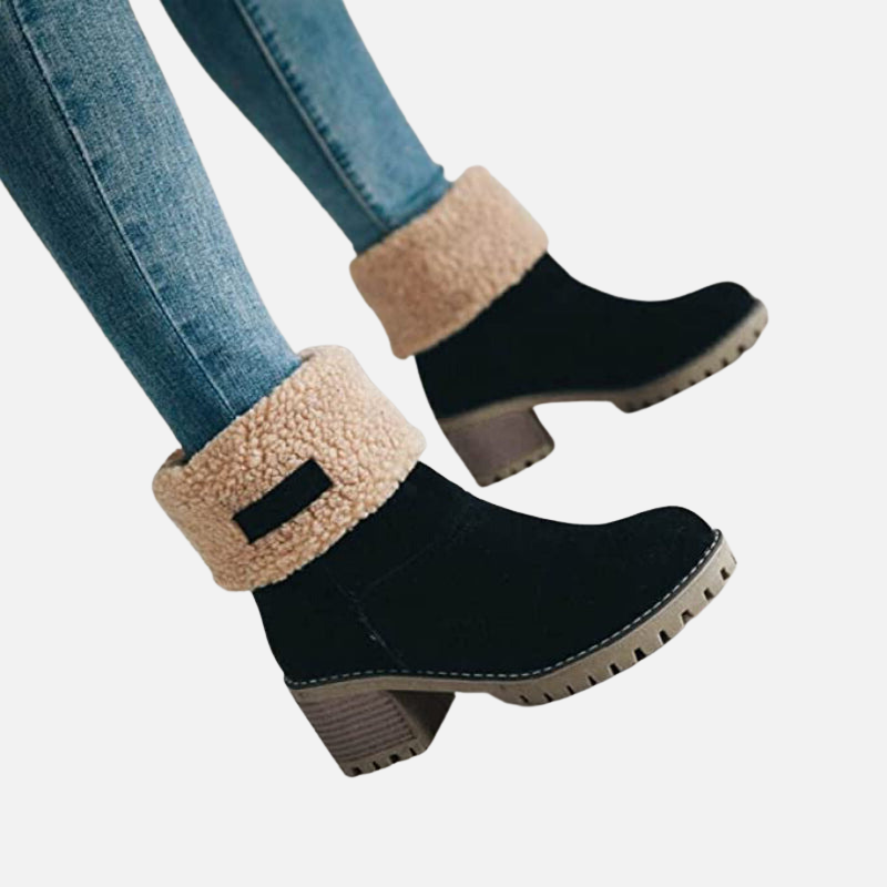 Ankle Heel Snow Boots