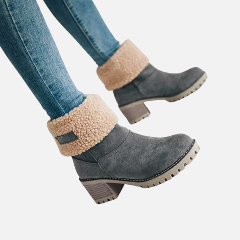 Ankle Heel Snow Boots