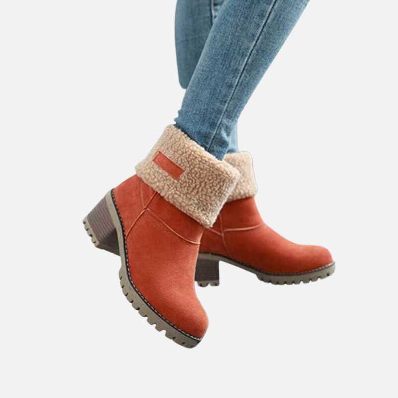 Ankle Heel Snow Boots