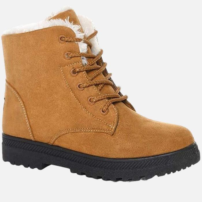 Lace Up Flat Winter Snow Boots