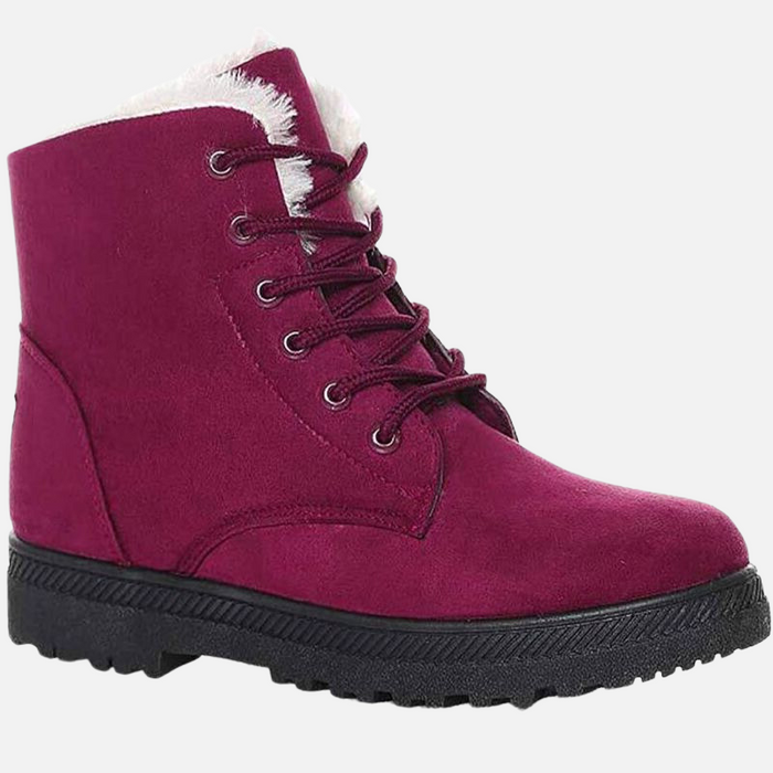 Lace Up Flat Winter Snow Boots