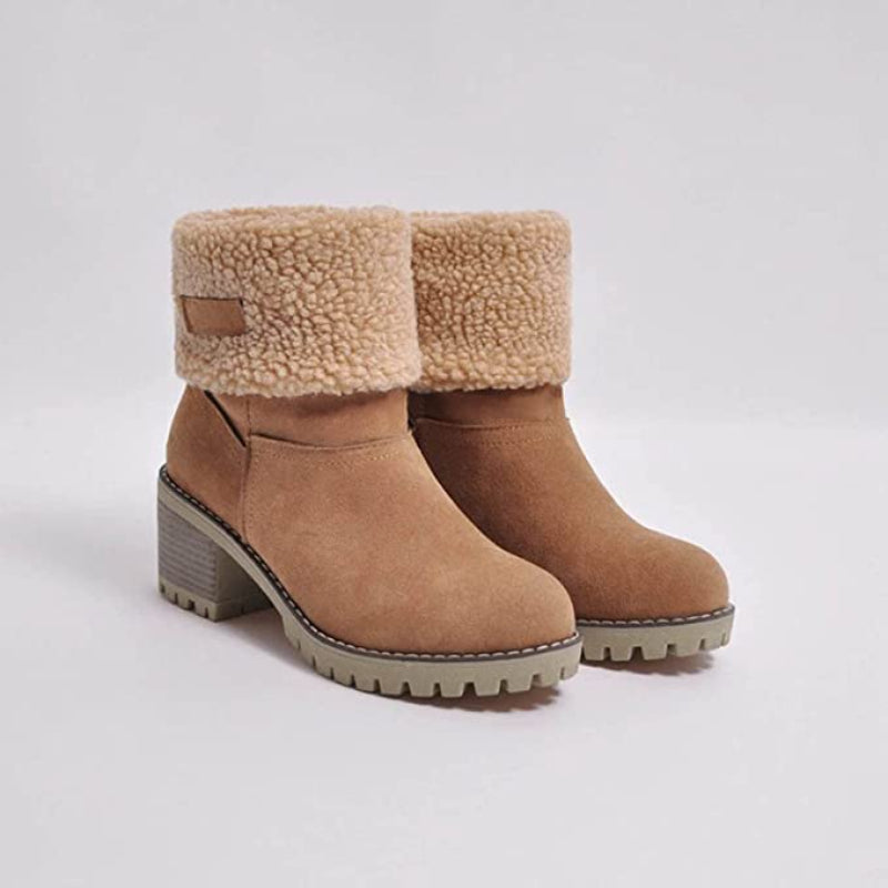 Ankle Heel Snow Boots
