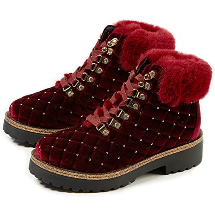 Quilted Ankle Snow Boots