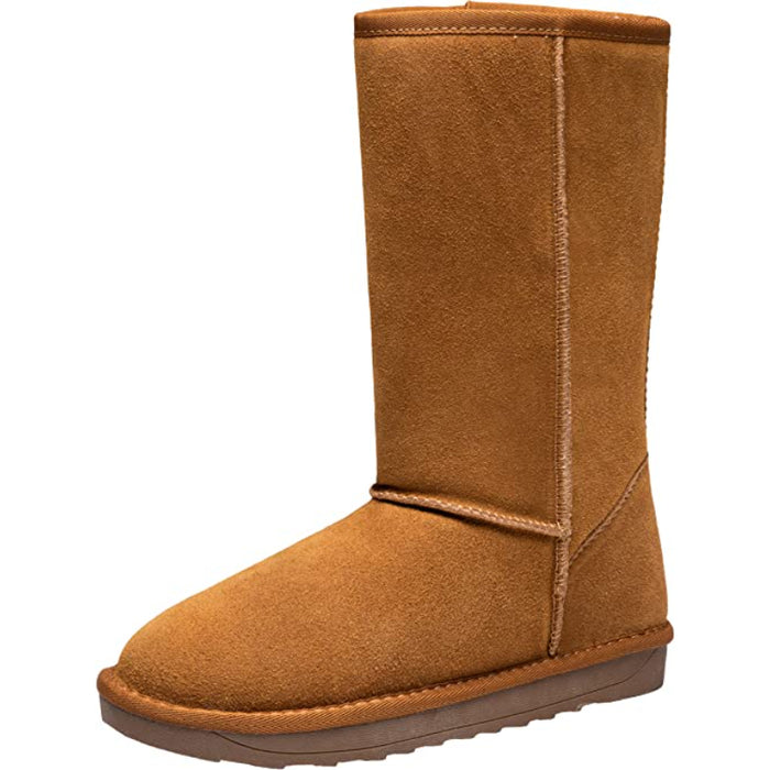 Women's Suede Leather Snow Boots