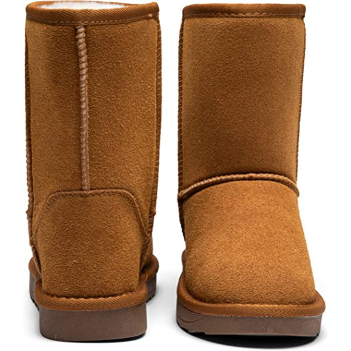 Women's Suede Leather Snow Boots