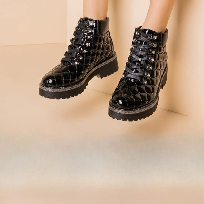 Shine Quilted Boots