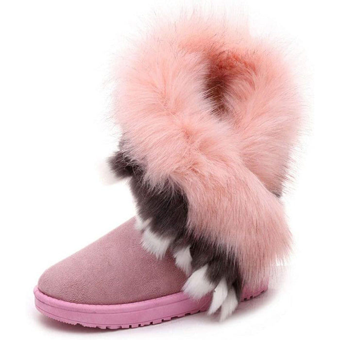 Women's Faux Fur Tassel Winter Snow Boot