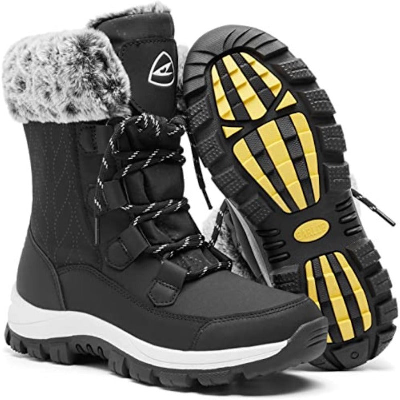 Women's Waterproof Lace Up Snow Boot