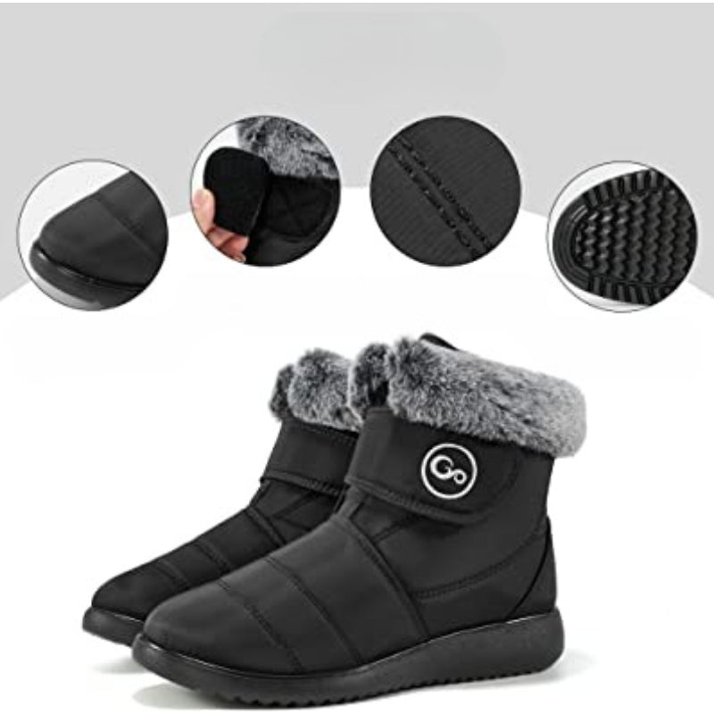 Women Snow Boots With Hook Loop