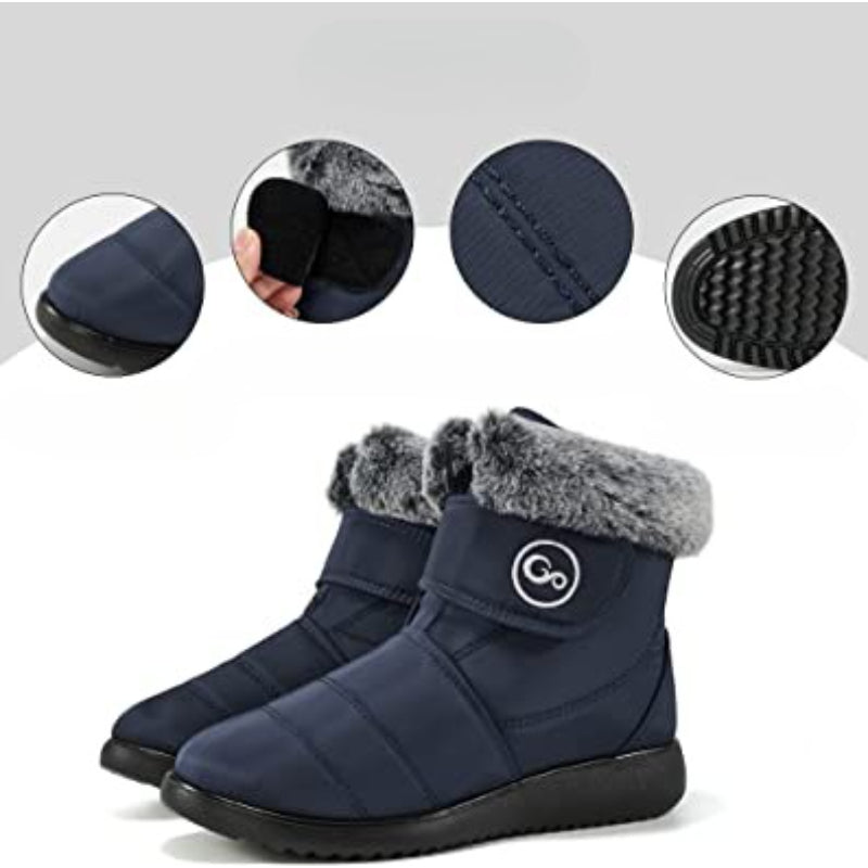 Women Snow Boots With Hook Loop