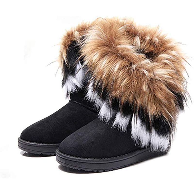 Faux Fur Tassel Winter Snow Boot