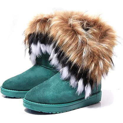 Faux Fur Tassel Winter Snow Boot