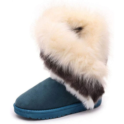 Faux Fur Tassel Winter Snow Boot