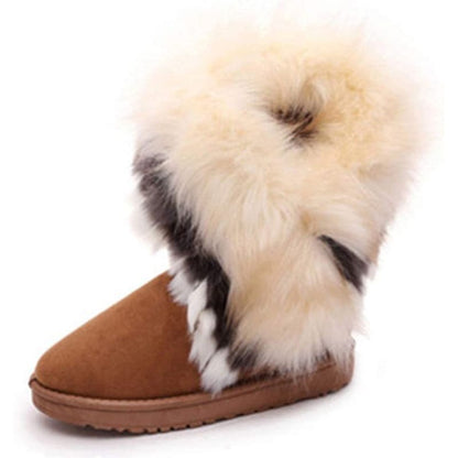 Faux Fur Tassel Winter Snow Boot