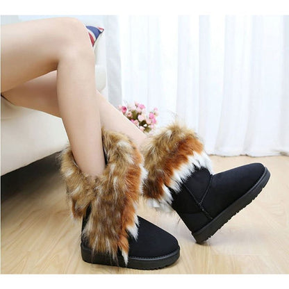 Faux Fur Tassel Winter Snow Boot