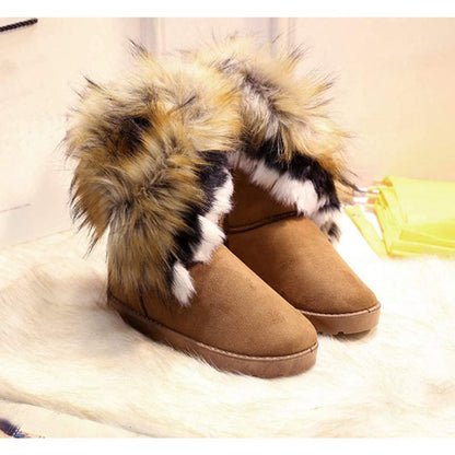 Faux Fur Tassel Winter Snow Boot