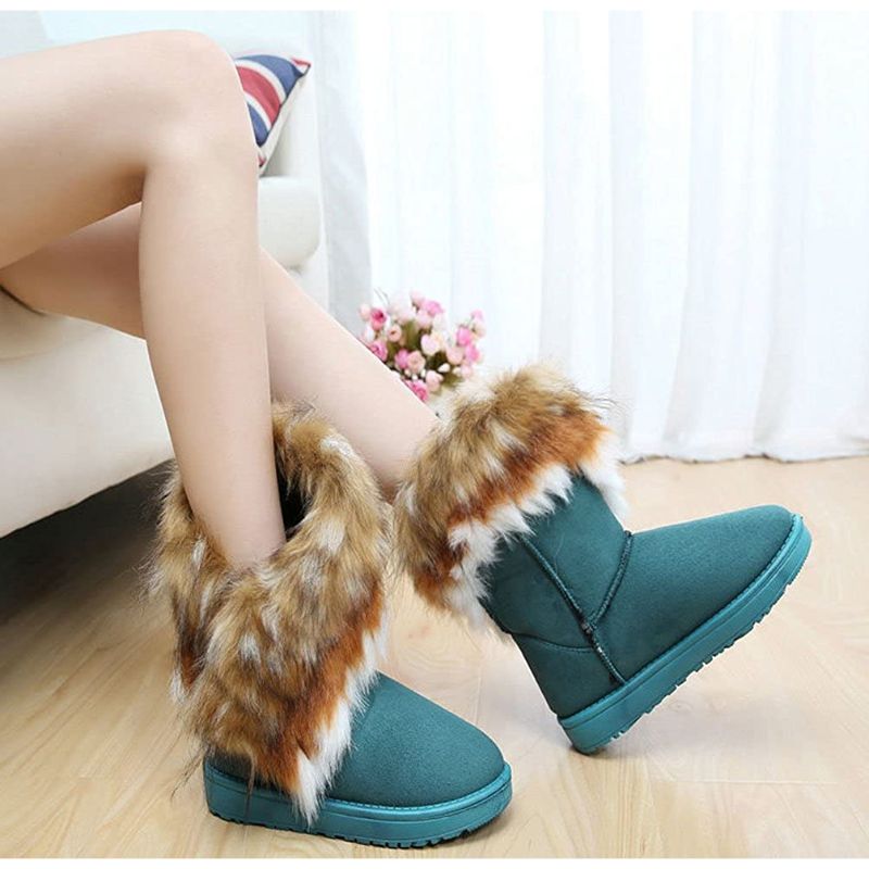 Faux Fur Tassel Winter Snow Boot