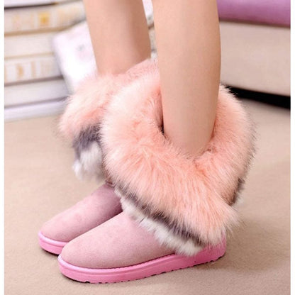 Faux Fur Tassel Winter Snow Boot