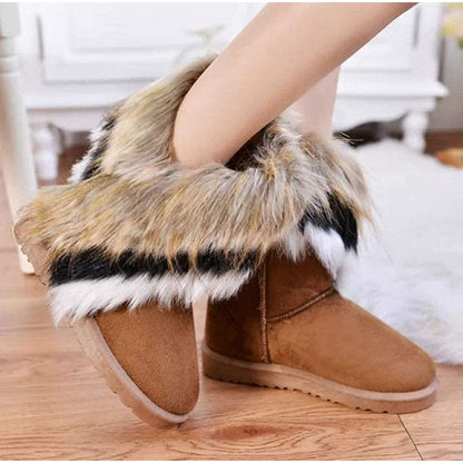 Faux Fur Tassel Winter Snow Boot